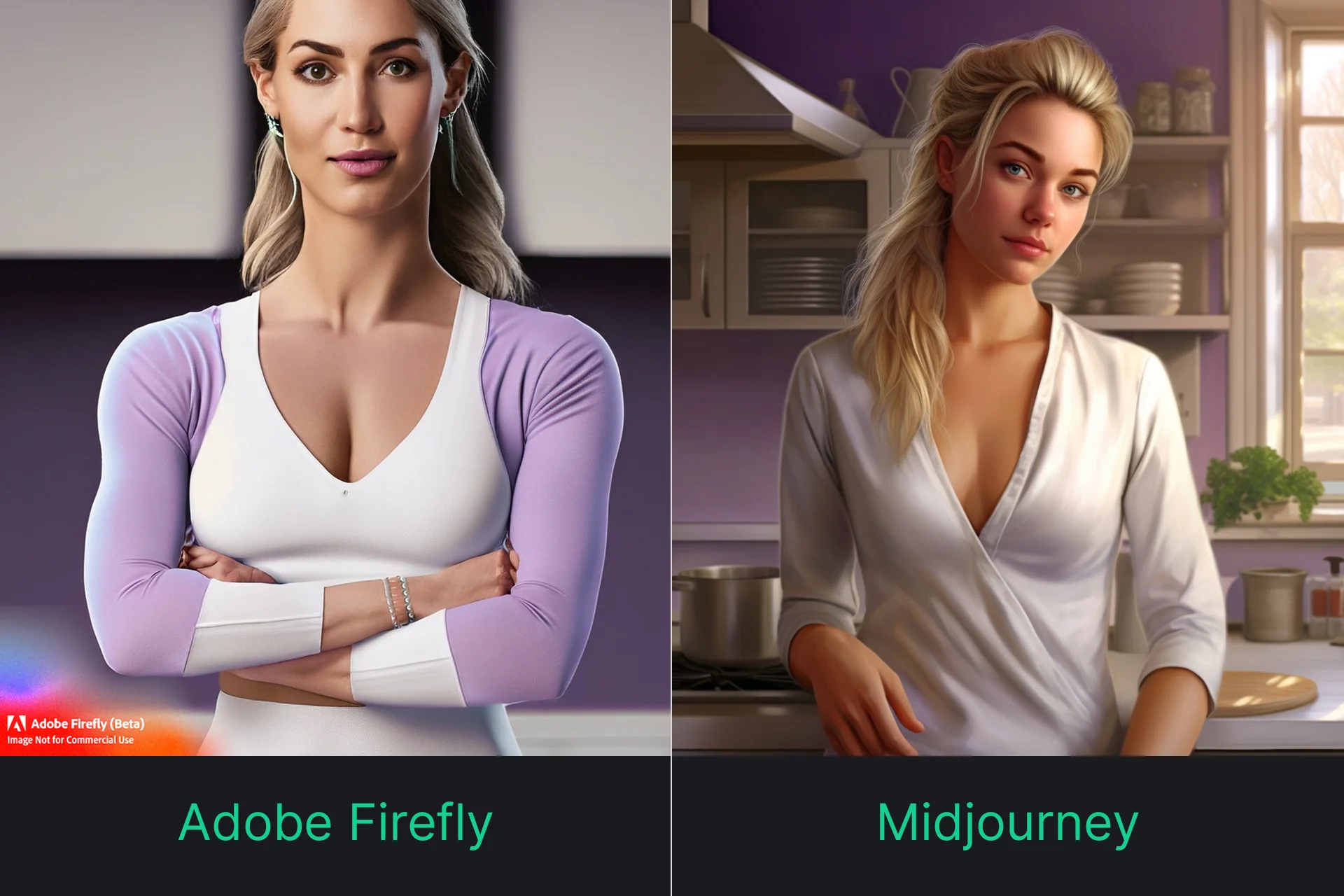 Confronto tra Adobe Firefly e Midjourney